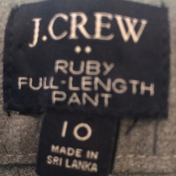 NEW (NWOT) Re-Imagined by J. Crew Ruby full-length pant sz 10 - Picture 4 of 12